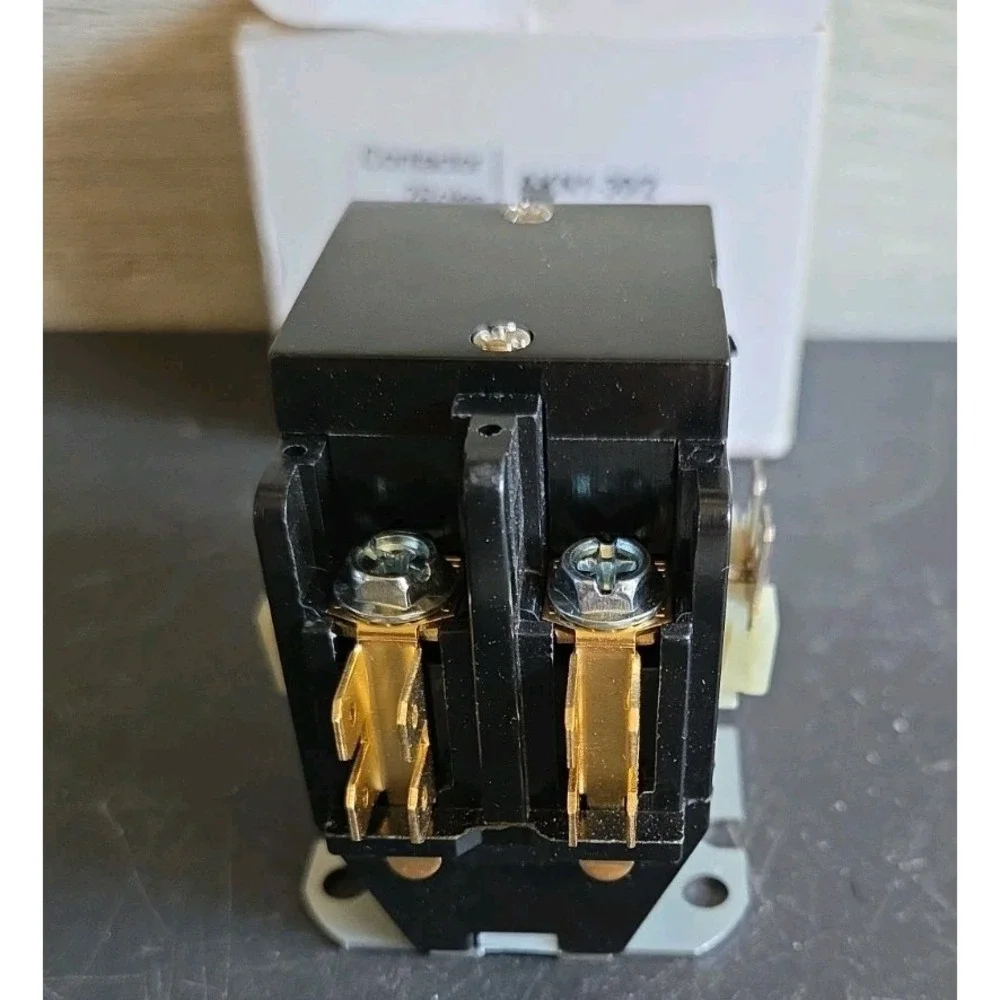AC Contactor 2 Pole 24V AC 30A Heavy Duty Air Conditioner Con Size: 2P 30A 24Ve6